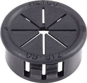 Przepust kablowy nacinany PB Fastener, AF0812, AF0812, (Ø x W) 22.6 mm x 9.9 mm, czarny, 1 szt.