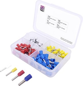Zestaw końcówek rurkowych TRU COMPONENTS T1903C020, Izolowane częściowo, 0.75 mm², 120 szt.