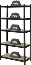 Regał warsztatowy, wzmocniony TOOLCRAFT, KCT20CP, metal, płyta pilśniowa, Maks. obciążenie: 875 kg