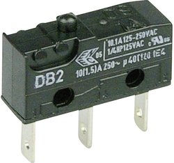 Mikroprzełącznik DB2C-B1AA 250 V/AC 10 A 1 x wł/(wł) ZF  chwilowy 1 szt.