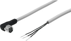 Kabel połączeniowy czujnika/aktuatora FESTO SIM-M8-3WD-5-PSL-PU 159425, piny: 3, 5.00 m, 1 szt.