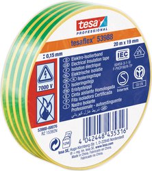 Taśma izolacyjna tesa tesa® Professional 53988-00076-00 (D x S) 20 m x 19 mm 20 m 1 szt.