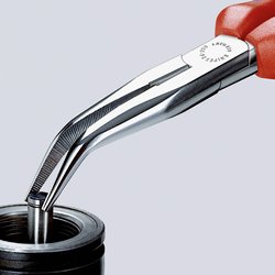 Szczypce płaskie, okrągłe Knipex 26 25 200, 200 mm, 61 HRC, dla elektroników i mechaników