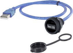 Złącze męskie USB encitech 1310-1032-01, USB Typu-A, 0.50 m, 1 szt.