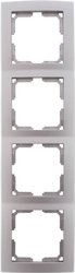 Ramka REV 0208842304, platynowy, 4x