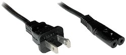 Kabel LINDY 30424 [1x złącze męskie USA - 1x złącze żeńskie IEC C7] 2.00 m