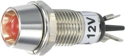 Lampka sygnalizacyjna LED TRU COMPONENTS TC-R9-115L 12 V RED 1587952, 100 mcd, 12 V/DC, 8.2 mm