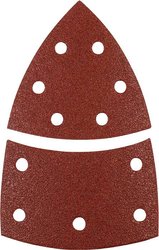 Trójkąty szlifierskie QUICK-STICK, DREWNO I METAL, elektrokorund, 100 x 62, 93 mm, ziarnistość 80 Papier ścierny delta kwb  496108 62, 93 mm, mm 5 szt.