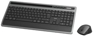 Klawiatura, zestaw myszy Hama KMW-600 plus  Niemiecki, QWERTZ czarny, antracytowy