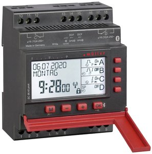Müller 24108 Przekaźnik - sterownik czasowy na szynę DIN SC 98.20 pro4 110-230V 50-60Hz, cyfrowy, 2 kanały