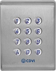 Zamek kodowy CDVI Security F0201000053-G   12 V, 24 V, 48 V IP65 współpraca z bluetooth, z podświetlaną klawiaturą