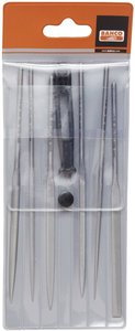Zestaw pilników igłowych 6 szt. 140 mm w torbie z tworzywa sztucznego.  Bahco  2-470-14-4-0  1 szt.
