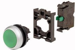 Przycisk Eaton M22-D-G-K10-BVP pierścień przedni z tworzywa sztucznego    1 szt.