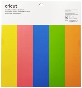 Cricut 2008318 Kolorowy karton Szerokość cięcia 30.5 cm żółty, czerwony, chabrowy, jasnozielony, mandarynkowy