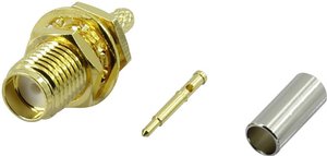 Złącze SMA odwrócone TRU COMPONENTS SMA-KC-RG174 1372241 złącze żeńskie do wbudowania pionowego 50 Ω 1 szt.