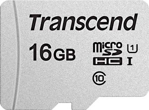 Karta pamięci microSDHC Transcend Premium 300S, 16 GB, Class 10, UHS-I, UHS-Class 1