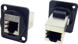 Adapter XLR FTP RJ45 Cat6 na RJ45 Cat6 Cliff CP30222SX, 1 szt.