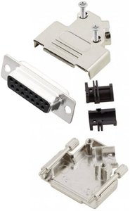 Zestaw listew żeńskich D-Sub MH Connectors MHD45ZK15-DB15S-K, rzędy: 2, styki: 15, 45 °, 1 szt.