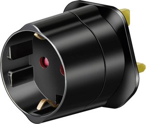 Adapter podróżny Brennenstuhl z stykiem ochronnym 1508533 / GB Blackiem