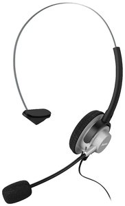 Zestaw słuchawkowy On Ear Hama In-Ear-Headset 00201157 Mono czarny, srebrny