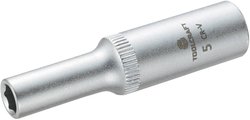 Końcówka klucza nasadowego 6,3 mm (1/4'') TOOLCRAFT 816093 Rozwartość klucza 5 mm