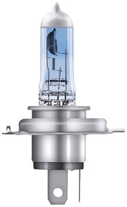 OSRAM COOL BLUE® INTENSE H4, + 100% większa jasność, do 5000 K, halogenowa lampa przednia, wygląd LED, składane pudełko (1 lampa) Żarówka samochodowa H4 OSRAM COOL BLUE® INTENSE, P43t, 60/55 W, 12 V, 1 szt.
