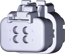 Obudowa złącza pin męskiego na kabel TE Connectivity AMPSEAL16 776536-1, automotive, piny: 4, 13 A, 1 szt.