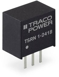 Przetwornica DC/DC, do PCB TracoPower TSRN 1-2418A TSRN 1-2418A, SIL, 1.8 V/DC, 1 A, 1 szt.