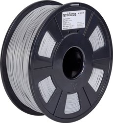 Filament do drukarek 3D PLA Renkforce RF-4511204, Średnica filamentu: 1.75 mm, 1000 g, srebrny