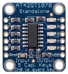 Standalone 5-Pad Capacitive Touch Sensor Breakout - AT42QT1070 Płyta rozszerzeń Adafruit 1362 Płytka prototypowa 1 szt.