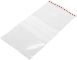 Woreczek strunowy z paskiem opisowym TRU COMPONENTS 1570965 (S x W) 100 mm x 200 mm przeźroczysty