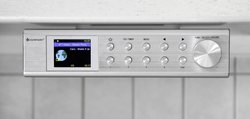 Radio internetowe do zabudowy soundmaster IR1500SI Internet, DAB+, UKW funkcja głośnomówiąca srebrny