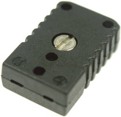 Wtyczka termopary B & B Thermotechnik 2200007, Typ J Fe-CuNi, czarna