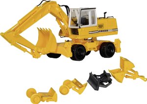H0 Liebherr Koparka mobilna A922 wraz z urządzeniami Model pojazdu budowlanego Kibri 11264 H0 Liebherr