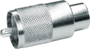 Złącze UHF Telegärtner J01040A0602 J01040A0602 złącze męskie proste 50 Ω 1 szt.