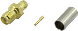 Złącze SMA TRU COMPONENTS SMA-KC-RG58-1 1372243 złącze żeńskie proste 50 Ω 1 szt.