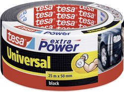 Uniwersalna taśma tekstylna tesa extra Power® — bardzo mocna przyczepność, do różnych zastosowań wewnątrz i na zewnątrz, może być rozdarta ręcznie Taśma materiałowa tesa tesa® extra Power 56388-00001-07 UNIVERSAL (D x S) 25 m x 50 mm 25 m 1 szt.