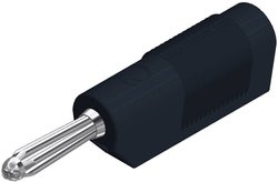 Wtyk bananowy wieżowy SKS Hirschmann BSB 20 K, O 4 mm, 2.5 mm2, 30 A, 60 V, czarny