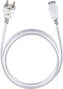 Kabel Oehlbach 17043 [1x złącze męskie z uziemieniem - 1x złącze żeńskie IEC C13] 1.50 m
