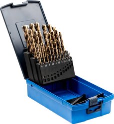 Zestaw wierteł krętych DIN 338 HSSE N, otwór ø 1-13 mm do stali nierdzewnej, 25 szt. Zestaw wierteł krętych do metalu PFERD 25203704 1 szt.