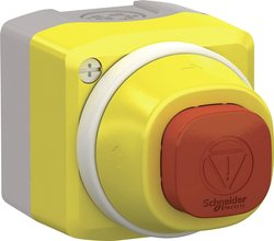 Przycisk zatrzymania awaryjnego Schneider Electric XALK84W3BE, 24 V, 1 NO, 1 NC, 1 szt.