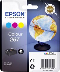 Epson atrament T2670, 267 tusz oryginalny  Cyjan, Magenta, Żółty C13T26704010