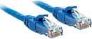 Kabel LAN LINDY 48015, 1 szt., RJ45, CAT 6, U/UTP, 0.30 m, niebieski