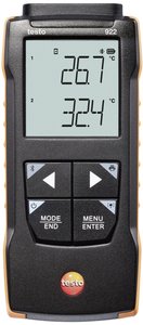 testo 922 - miernik różnicy temperatur dla PD typu K z podłączeniem do aplikacji Termometr typu K testo 922 0563 0922, -50 - +1000 °C