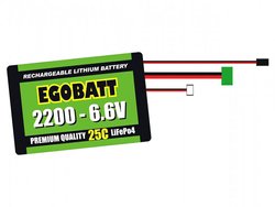 Pakiet akumulatorów (litowo-jonowych) litowo-żelazowych EGOBATT 2200 - 6.6V (25C) Pakiet akumulatorów (LiFe) 6.6 V 2000 mAh 25 C Pichler Blok XH