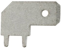 Wsuwka Klauke 2035 do wlutowania w obwody drukowane Szerokość pokrycia: 6.3 mm Grubość pokrycia: 0.8 mm 90 ° Bez izolacji metal 1 szt.