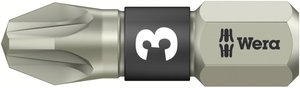 Bit krzyżakowy PZ 3 Wera 3855/1 TS PZ 3 X 25 MM 05071022001 stal nierdzewna  D 6.3 1 szt.