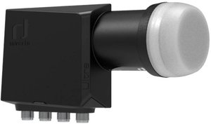 Inverto IDLT-QTL412-ULTRA-OPN Quattro-LNB  Ilość uczestników: 4 Rozmiar zasilenia: 40 mm  czarny