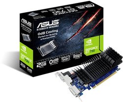 Asus Karta graficzna Nvidia GeForce GT730   2 GB GDDR5-RAM PCIe  HDMI, DVI Niskoprofilowa, Pasywne chłodzenie