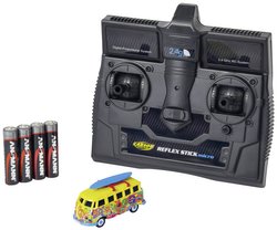 Samochód RC dla początkujących Carson Modellsport 1:87 VW T1 Bus Flower Power 100% RTR, 1:87, 100% RtR